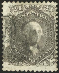 #78b 24c Gray 1862  Rare Used CV $450