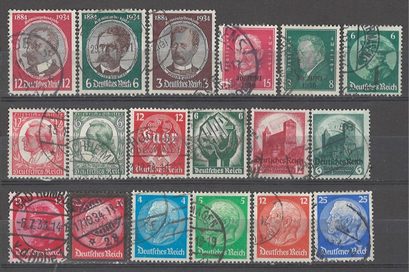 COLLECTION LOT # 4954 GERMANY 18 STAMPS 1930+ CV+$20