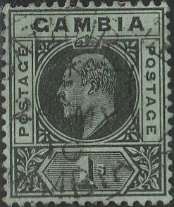 Gambia,  #59  Used From 1904-09