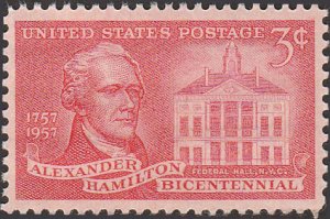 # 1086 MINT NEVER HINGED ( MNH ) ALEXANDER HAMILTON    