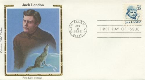 1986 Jack London Great Americans 2182 Colorano FDC