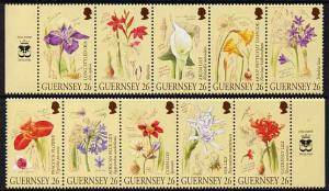 Guernsey 2000 'A Botanist's Sketchbook' set of 10 unmount...