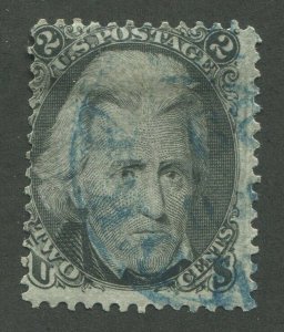 UNITED STATES #73 USED BLUE CANCEL