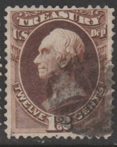 U.S. Scott #O78 Clay - Treasury Dept. - Official Stamp - Used Single