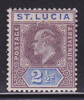 St Lucia 46 Mint Hinged ! scv $ 29 ! see pic !