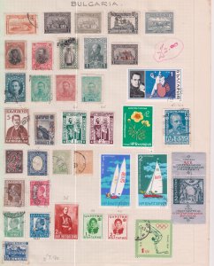 Bulgaria , Mixed sheet,  all hinged. cat. £7.90