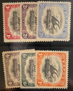 Papúa New Guinea, 1907, SC 28-33, LH, WMK13