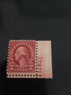 US 583 MNH plate number