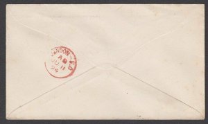 NEW SOUTH WALES 1894 ½d pair on cover Sydney to London......................Q445