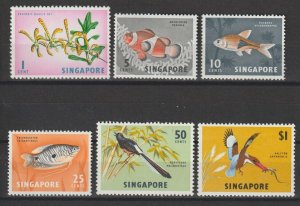 SINGAPORE 1966 SG 83/88 MNH Cat £32