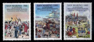 San Marino Scott 1184-1186 stamp set MNH**