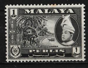 Malaya (Perlis) 1957/1962 Various Designs $01 (1/11) USED