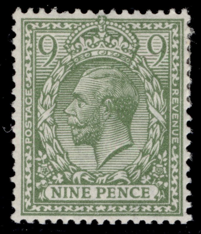 GB GV SG393b SPEC N30(2), 9d pale olive-green, M MINT. Cat £120.