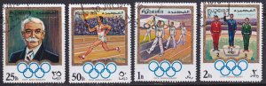 Fujeira (1970) #Mi 529-32 used (CTO). Olympics. Complete set