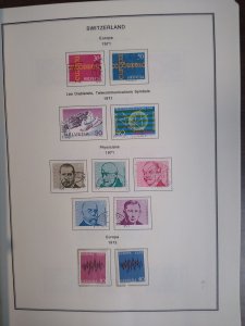 collection on pages Switzerland 1970-79 CN: CV $85