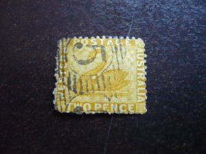 Stamps - Western Australia - Scott# 31 - Used Part Set of 1 Stamp - Perf 12.5