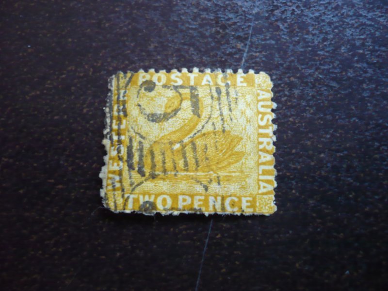 Stamps - Western Australia - Scott# 31 - Used Part Set of 1 Stamp - Perf 12.5