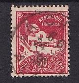 Algeria  #50  used  1924   Mosque  50c  red