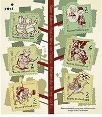 Finland 2011 100 years of Finnish comics set of 6 stamps in block MNH