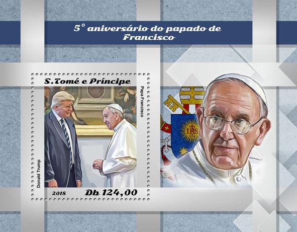 Z08 ST18506b Sao Tome and Principe 2018 Pope Francis MNH ** Postfrisch