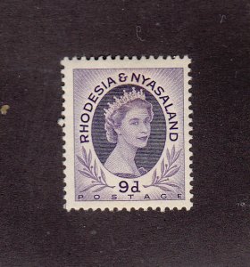 Rhodesia & Nyasaland Scott #148 MH Note