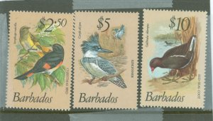 Barbados #509-511 Mint (NH) Single (King) (Bird)