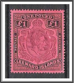 Leeward Islands #115a KG VI MLH