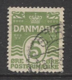 Denmark - Scott 90 - Definitive Issue -1930 - Used - Single 5o Stamp