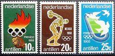 Netherlands Antilles #313-15 F-VF Mint NH ** Mexico City Olympics