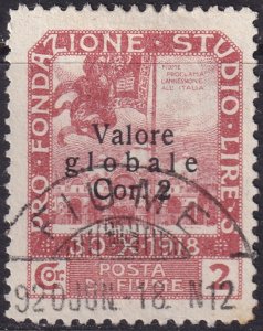 Fiume 1919 Sc 82 used first overprint