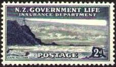 Lighthouse, Cape Palliser, New Zealand stamp SC#OY31 Mint