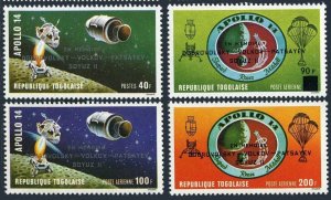 Togo 788,C162-C164, MNH. Michel 884-887. Memory of Russian cosmonauts, 1971.