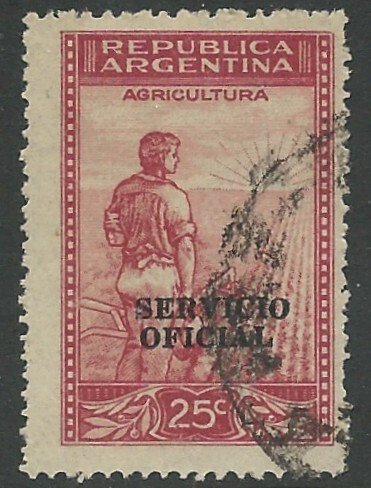 Argentina # O61 Farmer - OFFICIAL o/pt  (1)  Used