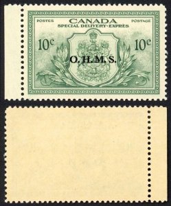 Canada SGOS20 10c Special Delivery OHMS SUPERB U/M (MNH) Cat 13 pounds