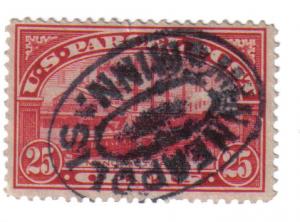 Q9 USA 25cent Parcel Post - manufacturing