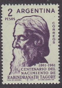 Argentina # 728, Rabindranath Tagore - Poet, LH