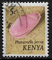 Kenya #36 Used Stamp - Seashell (a)