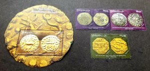 Malaysia Sultanate Coins 2023 Money Currency (stamp +ms) MNH *gold foil *unusual