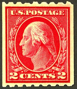 U.S. #411 MINT OG LH PENCIL ON BACK