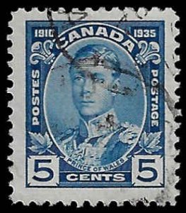 Canada #214 Used; Prince of Wales (1935)