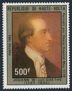 Burkina Faso 642,MNH.Michel 925. Goethe,by George Oswald May,1983.