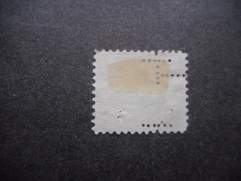 # 573 VF Used....Perfin Cancel