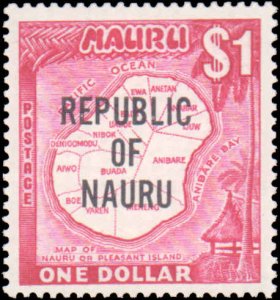 Nauru #72-85, Complete Set(14), 1968, Never Hinged