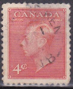 Canada 1951 SC #306 King GeorgeVI Used.