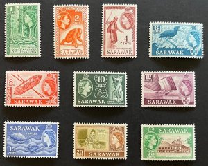 Sarawak 197-206 Set MNH