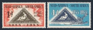 South Africa 193-194, MNH. Mi 232-233. Postage stamps of South Africa-100, 1953.