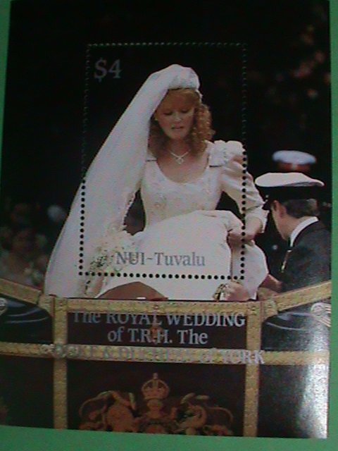 NUI-TAVALU STAMP: ROYAL WEEDING- T.R.H.THE DUKE & DUCHESS OF YORK MINT NH S/S#2