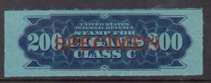 USA #TM-C66 VF Mint Unused (No Gum) With Specimen Overprint