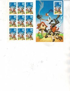 Road Runner & Wile E. Coyote 33c US Postage Booklet #3391