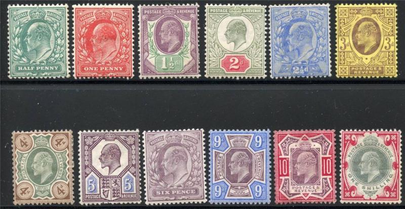 GREAT BRITAIN SCOTT# 127-38 MINT HINGED AS SHOWN MZN